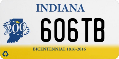 IN license plate 606TB