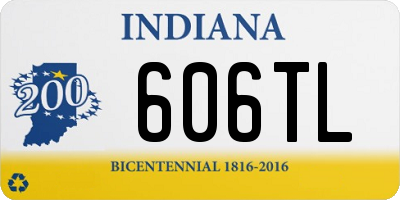 IN license plate 606TL