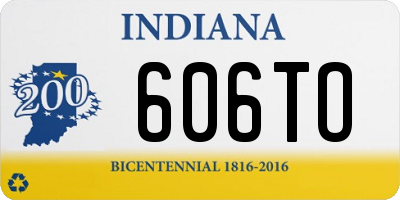IN license plate 606TO