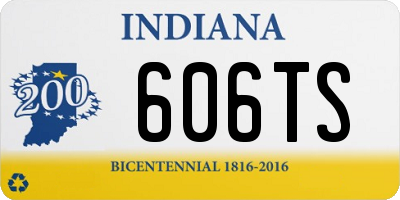 IN license plate 606TS