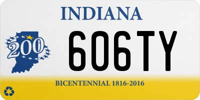 IN license plate 606TY