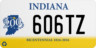 IN license plate 606TZ