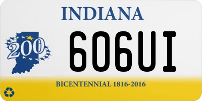 IN license plate 606UI
