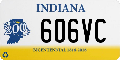 IN license plate 606VC