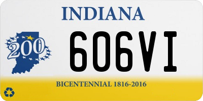 IN license plate 606VI