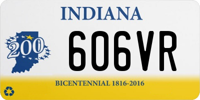 IN license plate 606VR