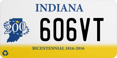 IN license plate 606VT