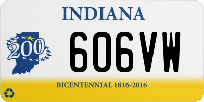 IN license plate 606VW