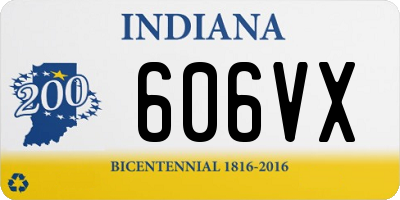 IN license plate 606VX