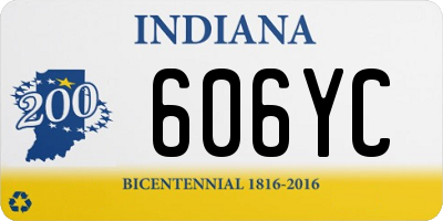 IN license plate 606YC