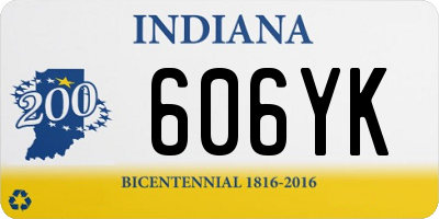 IN license plate 606YK