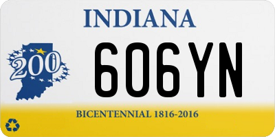 IN license plate 606YN