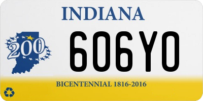 IN license plate 606YO