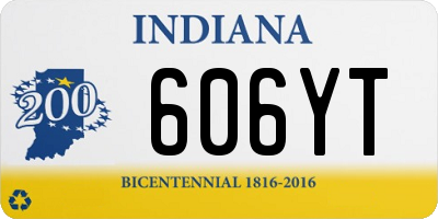 IN license plate 606YT