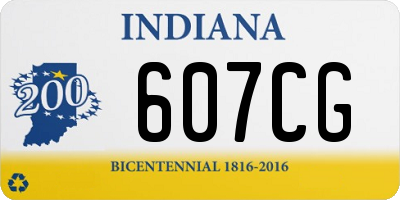 IN license plate 607CG