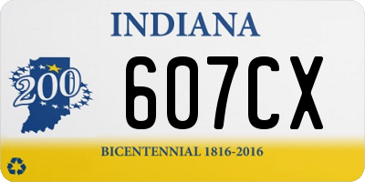 IN license plate 607CX