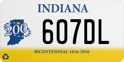 IN license plate 607DL