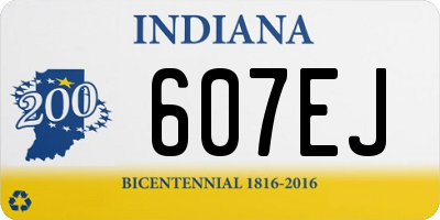 IN license plate 607EJ