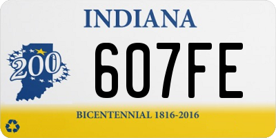 IN license plate 607FE