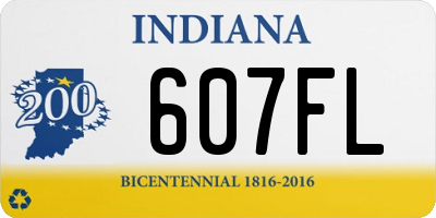 IN license plate 607FL