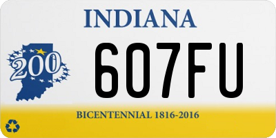 IN license plate 607FU