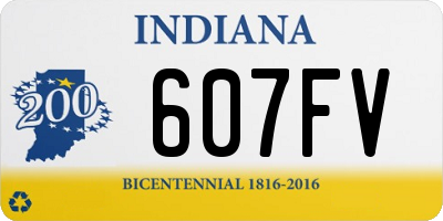 IN license plate 607FV