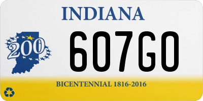 IN license plate 607GO