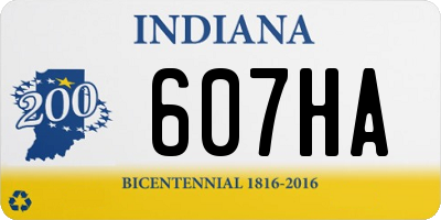 IN license plate 607HA
