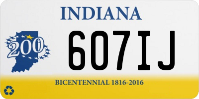 IN license plate 607IJ