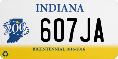 IN license plate 607JA