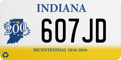 IN license plate 607JD