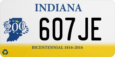 IN license plate 607JE