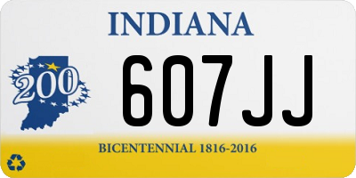 IN license plate 607JJ