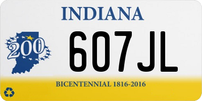 IN license plate 607JL