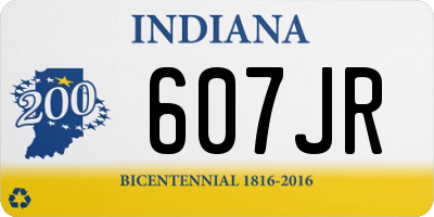 IN license plate 607JR