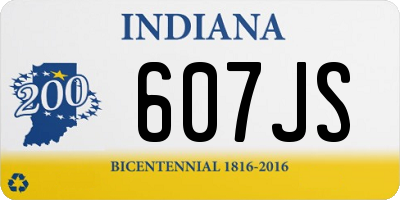 IN license plate 607JS