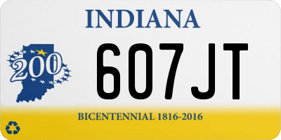 IN license plate 607JT