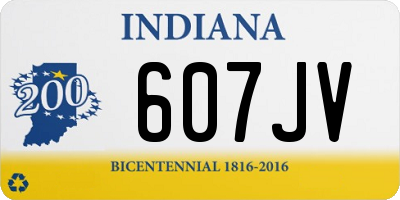 IN license plate 607JV