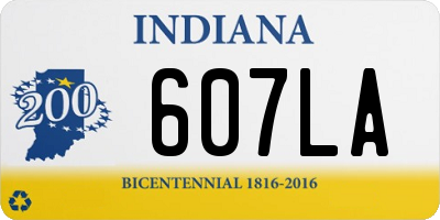 IN license plate 607LA