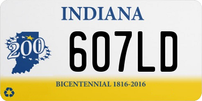 IN license plate 607LD