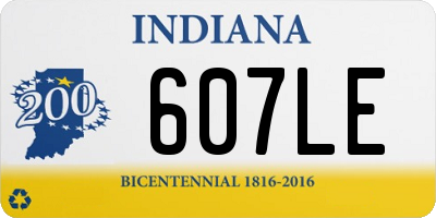 IN license plate 607LE