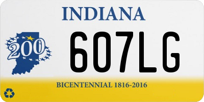 IN license plate 607LG