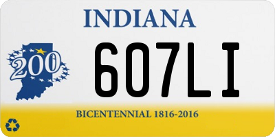 IN license plate 607LI