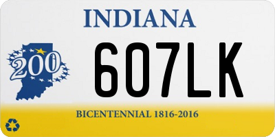 IN license plate 607LK