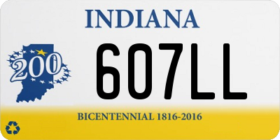 IN license plate 607LL