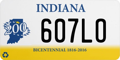 IN license plate 607LO