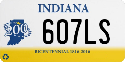 IN license plate 607LS