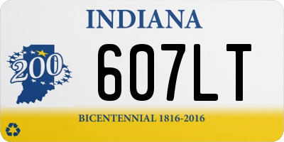 IN license plate 607LT