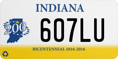 IN license plate 607LU