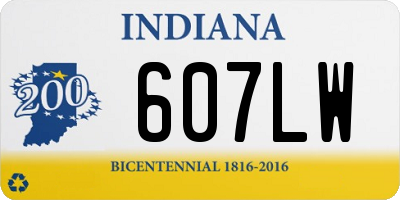 IN license plate 607LW